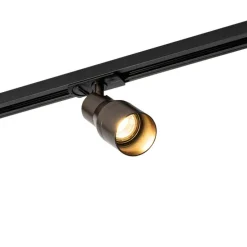 Moderne spot donker brons voor railsysteem 1-fase - Iconic Kohua