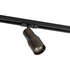 Moderne spot donker brons voor railsysteem 1-fase - Iconic Kohua