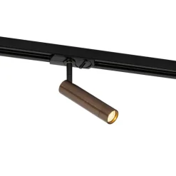 Moderne spot donker brons voor railsysteem 1-fase- Iconic Ivy