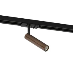 Moderne spot donker brons voor railsysteem 1-fase- Iconic Ivy