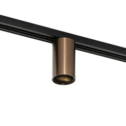 Moderne spot donker brons voor railsysteem 1-fase GU10 35mm - Iconic Ruby Honey