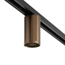 Moderne spot donker brons voor railsysteem 1-fase GU10 35mm - Iconic Ruby Honey