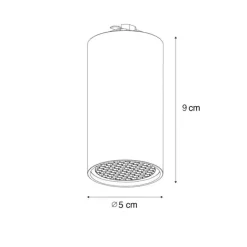 Moderne spot donker brons voor railsysteem 1-fase GU10 35mm - Iconic Ruby Honey