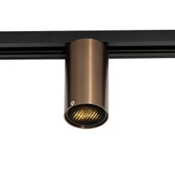 Moderne spot donker brons voor railsysteem 1-fase GU10 35mm - Iconic Ruby Honey
