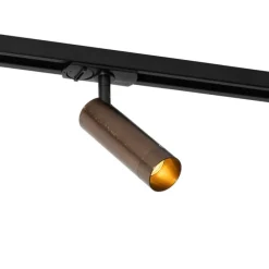 Moderne spot donker brons voor railsysteem 1-fase 35mm - Iconic Jeana Luxe