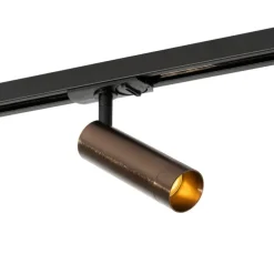 Moderne spot donker brons voor railsysteem 1-fase 35mm - Iconic Jeana Luxe