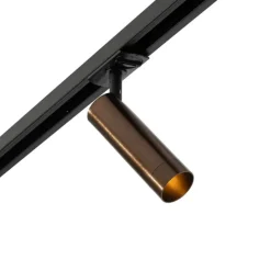 Moderne spot donker brons voor railsysteem 1-fase 35mm - Iconic Jeana Luxe