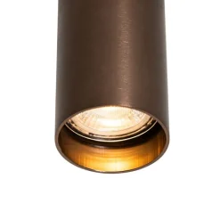 Moderne spot donkerbrons 5,5 cm - Tuba