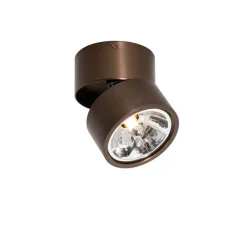 Moderne spot donkerbrons rond verstelbaar - Go Nine