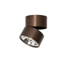 Moderne spot donkerbrons rond verstelbaar - Go Nine