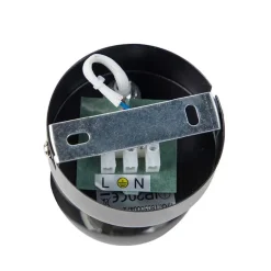 Moderne spot 1-lichts zwart met gouden binnenkant - Buell Deluxe