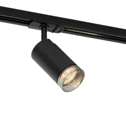 Moderne spot met smoke ring voor railsysteem 1-fase GU10 50mm - Iconic Jeana