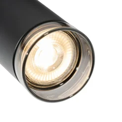 Moderne spot met smoke ring voor railsysteem 1-fase GU10 50mm - Iconic Jeana