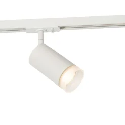 Moderne spot met witte ring voor railsysteem 1-fase GU10 50mm - Iconic Jeana