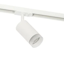 Moderne spot met witte ring voor railsysteem 1-fase GU10 50mm - Iconic Jeana
