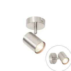 Moderne spot staal verstelbaar - Jeana