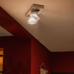 Moderne spot wit draai- en kantelbaar - Ga 2