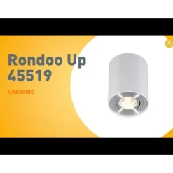 Moderne spot wit en staal draai- en kantelbaar - Rondoo up