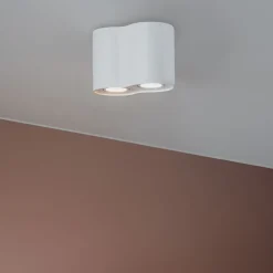 Moderne spot wit kantelbaar - Rondoo Duo