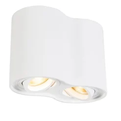 Moderne spot wit kantelbaar - Rondoo Duo