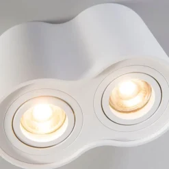 Moderne spot wit kantelbaar - Rondoo Duo