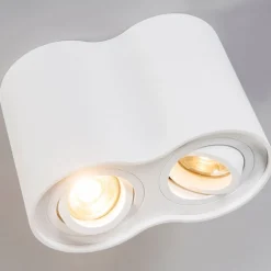 Moderne spot wit kantelbaar - Rondoo Duo