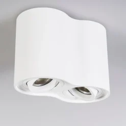 Moderne spot wit kantelbaar - Rondoo Duo