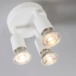 Moderne spot wit kantelbaar rond 3-lichts - Jeany