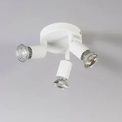 Moderne spot wit kantelbaar rond 3-lichts - Jeany