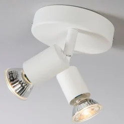 Moderne spot wit kantelbaar rond 2-lichts - Jeany