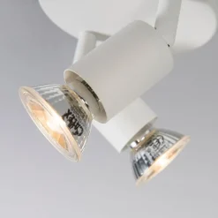 Moderne spot wit kantelbaar rond 2-lichts - Jeany