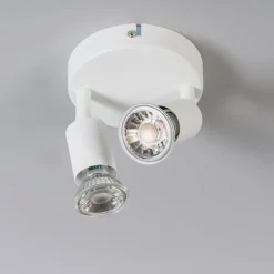 Moderne spot wit kantelbaar rond 2-lichts - Jeany