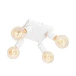 Moderne spot wit vierkant 4-lichts - Facil