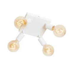 Moderne spot wit vierkant 4-lichts - Facil