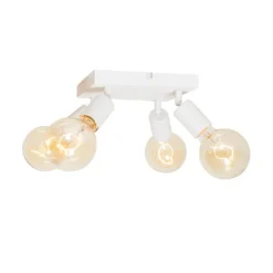 Moderne spot wit vierkant 4-lichts - Facil