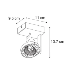Moderne spot zwart - Master 70