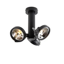 Moderne spot zwart draai- en kantelbaar 3-lichts - Goes
