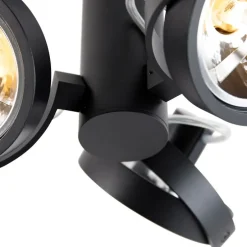 Moderne spot zwart draai- en kantelbaar 3-lichts - Goes