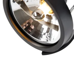 Moderne spot zwart draai- en kantelbaar 2-lichts - Goes