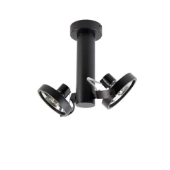 Moderne spot zwart draai- en kantelbaar 2-lichts - Goes