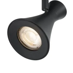 Moderne spot zwart draai- en kantelbaar - Triangle