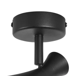 Moderne spot zwart draai- en kantelbaar - Triangle