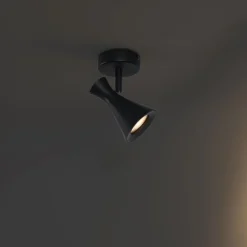 Moderne spot zwart draai- en kantelbaar - Triangle