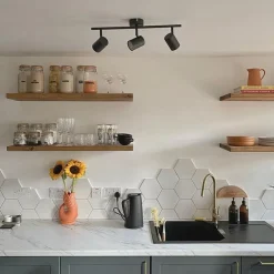 Moderne spot zwart kantelbaar 3-lichts - Jeana