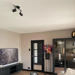 Moderne spot zwart 2-lichts kantelbaar - Jeana