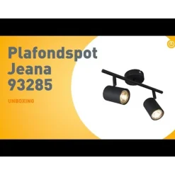 Moderne spot zwart 2-lichts kantelbaar - Jeana