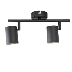 Moderne spot zwart 2-lichts kantelbaar - Jeana