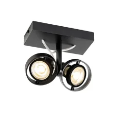 Moderne spot zwart 2-lichts - Master 50