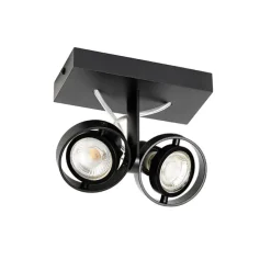 Moderne spot zwart 2-lichts - Master 50