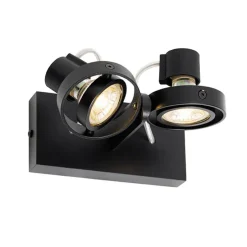 Moderne spot zwart 2-lichts - Master 50